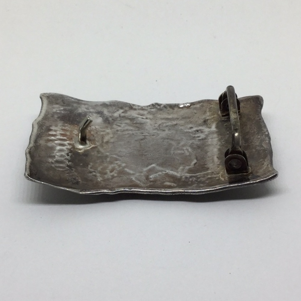 SOLDSterling Artist Made One of a Kind Belt Buckle - Picture 8 of 8